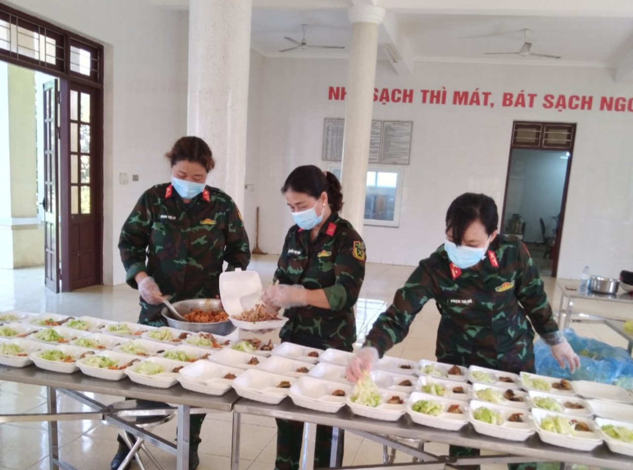 Bếp hồng khu cách ly