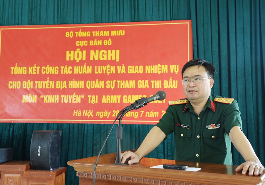 Giao nhiệm vụ cho Đội tuyển Địa hình quân sự thi đấu tại Army Games 2021

