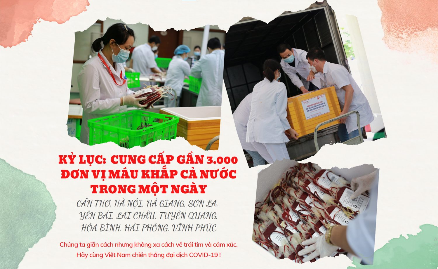 Cung cấp gần 3.000 đơn vị máu để điều trị cho bệnh nhân mắc Covid-19