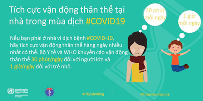 “Cả nhà tập ngay, đánh bay Covid”