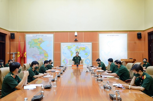 Thượng tướng Nguyễn Tân Cương làm việc với Cục Nhà trường