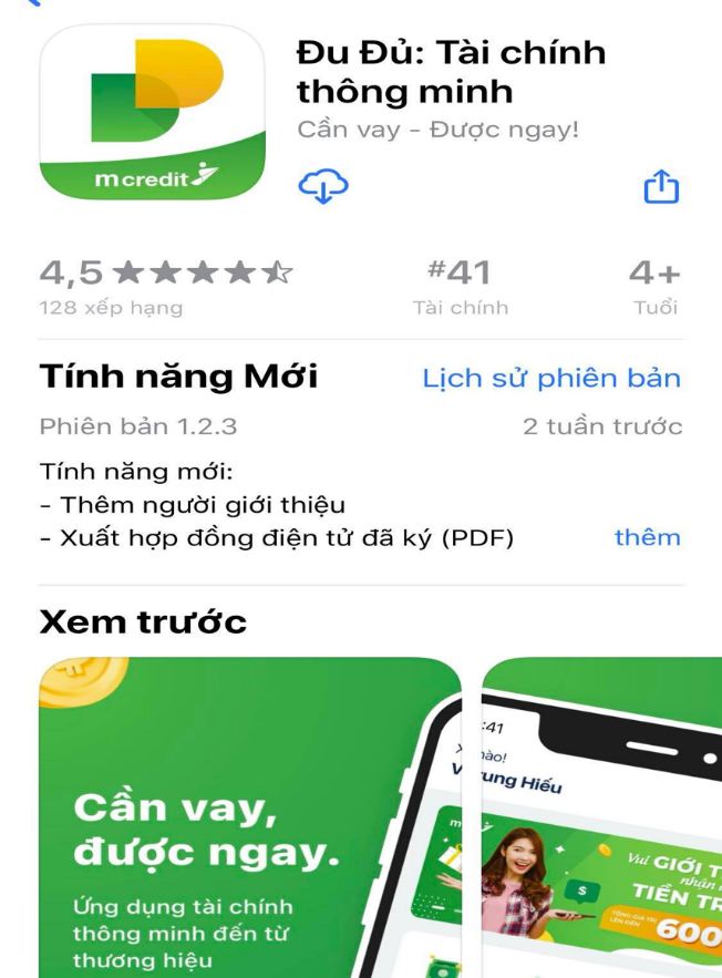 Mcredit cảnh báo App giả mạo 