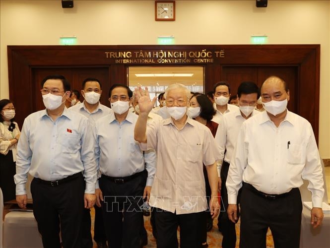 Tổng Bí thư Nguyễn Phú Trọng dự Hội nghị toàn quốc triển khai Chương trình hành động của Mặt trận Tổ quốc Việt Nam