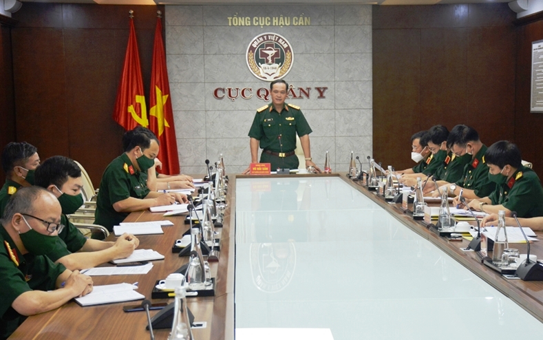 Bộ Quốc phòng làm việc với các cơ quan về công tác phòng, chống dịch