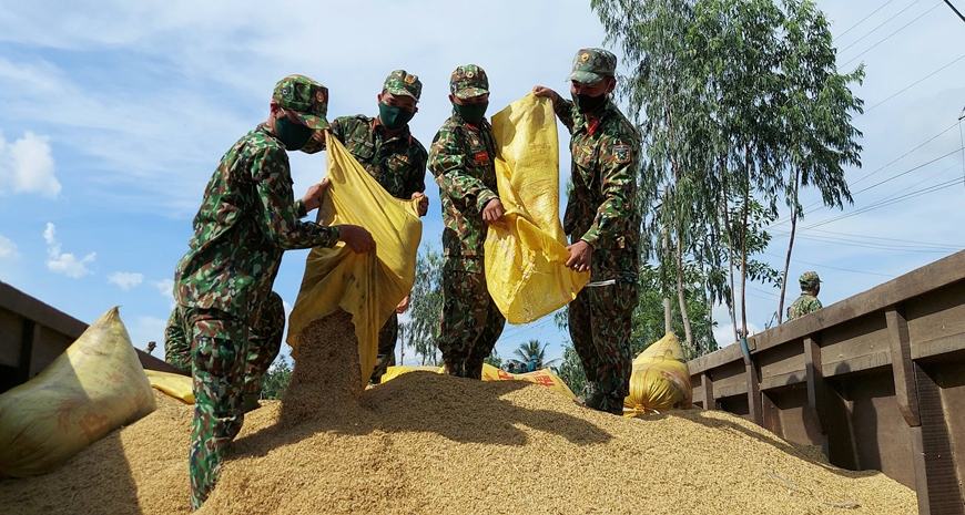 Tăng cường hỗ trợ nhân dân phòng, chống dịch Covid-19 và thu hoạch nông sản 