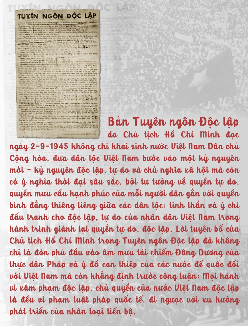 "Nước Việt Nam có quyền hưởng tự do và độc lập"