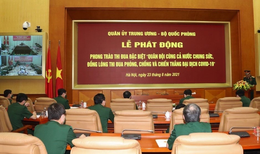 Quân ủy Trung ương - Bộ Quốc phòng phát động phong trào thi đua đặc biệt về phòng, chống và chiến thắng đại dịch Covid-19