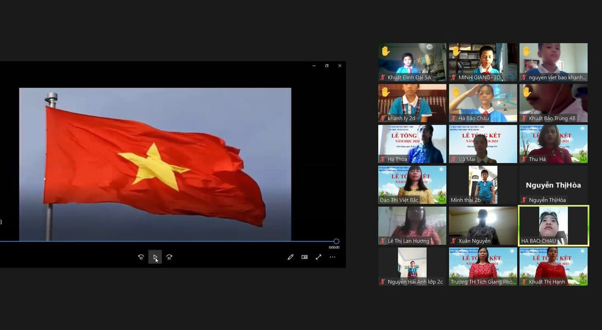 Học sinh tiểu học được dành 7 đến 10 buổi làm quen với học trực tuyến