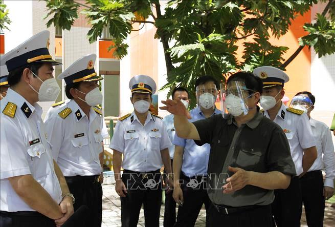 Thủ tướng Phạm Minh Chính kiểm tra công tác phòng, chống dịch Covid-19 tại Thành phố Hồ Chí Minh