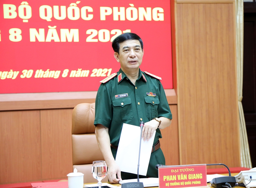 Hội nghị lãnh đạo Bộ Quốc phòng tháng 8 năm 2021