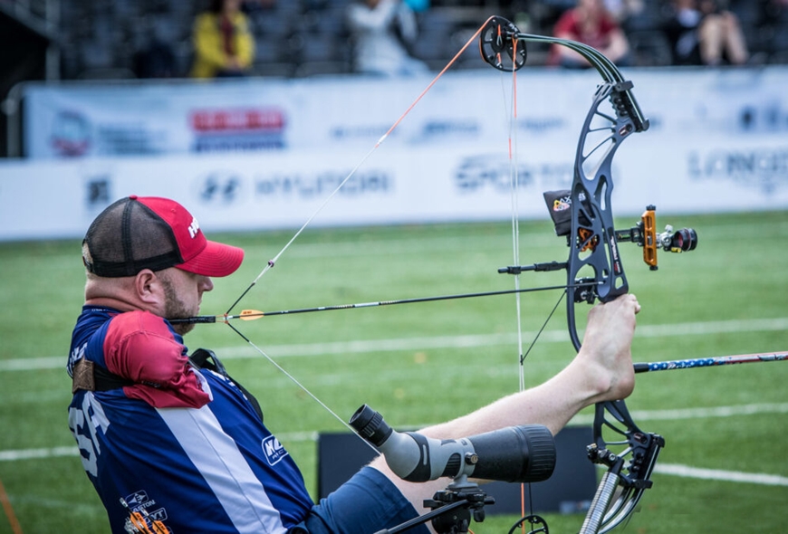 Các cung thủ thi đấu tốt nhờ “nẹp nhả đạn”. Ảnh: World archery