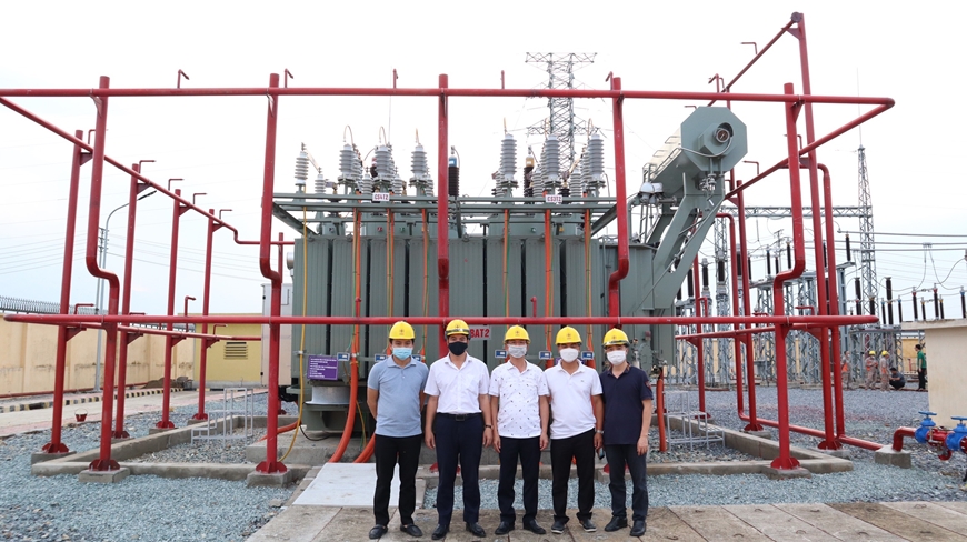 Đóng điện thành công máy biến áp T2 Trạm biến áp 110kV Hưng Nguyên (tỉnh Nghệ An).