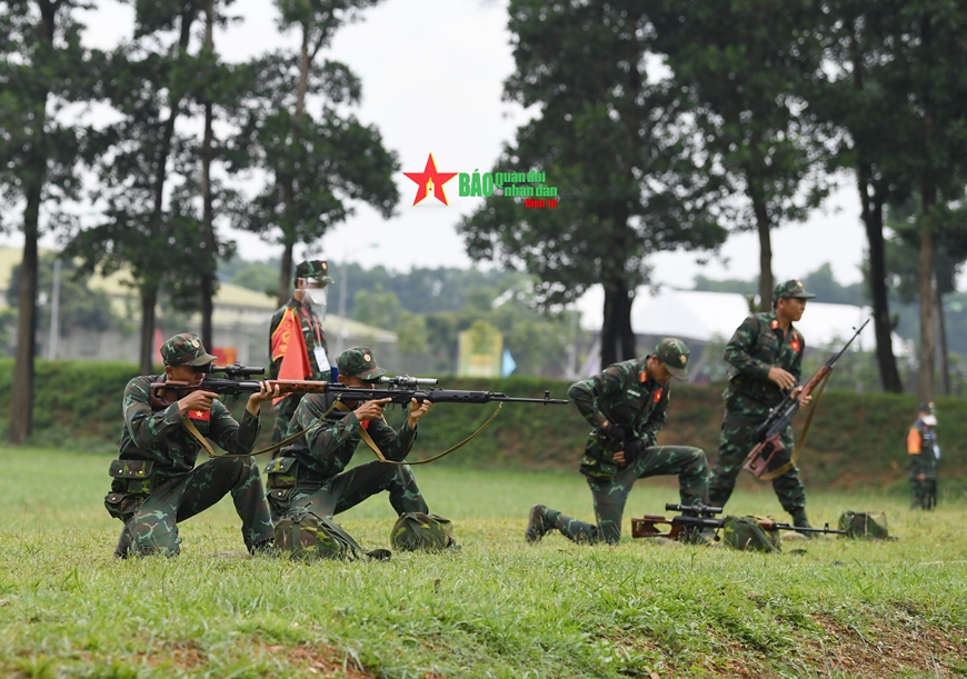 Đội tuyển Quân đội nhân dân Việt Nam tiếp tục giữ vững ngôi đầu ở nội dung “Xạ thủ bắn tỉa”