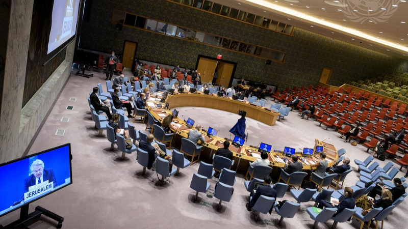 Quang cảnh cuộc họp của Hội đồng Bảo an Liên hợp quốc. Ảnh: UN