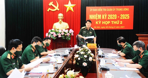 Ủy ban Kiểm tra Quân ủy Trung ương nhiệm kỳ 2020-2025 tổ chức Kỳ họp thứ 2