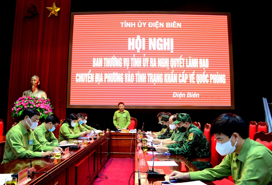 Tỉnh ủy Điện Biên luyện tập vận hành cơ chế.