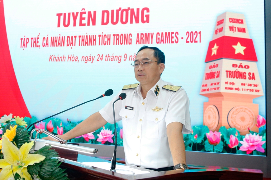 Quân chủng Hải quân khen thưởng các cá nhân, tập thể xuất sắc lần đầu tham gia Army Games