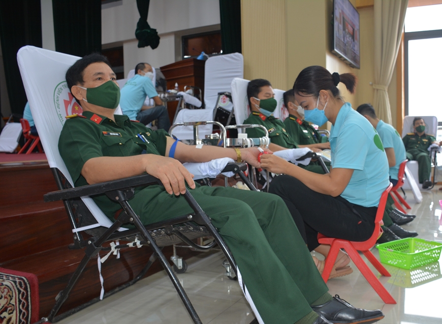 Cục Hậu cần, Bộ Tổng Tham mưu tổ chức hiến máu nhân đạo