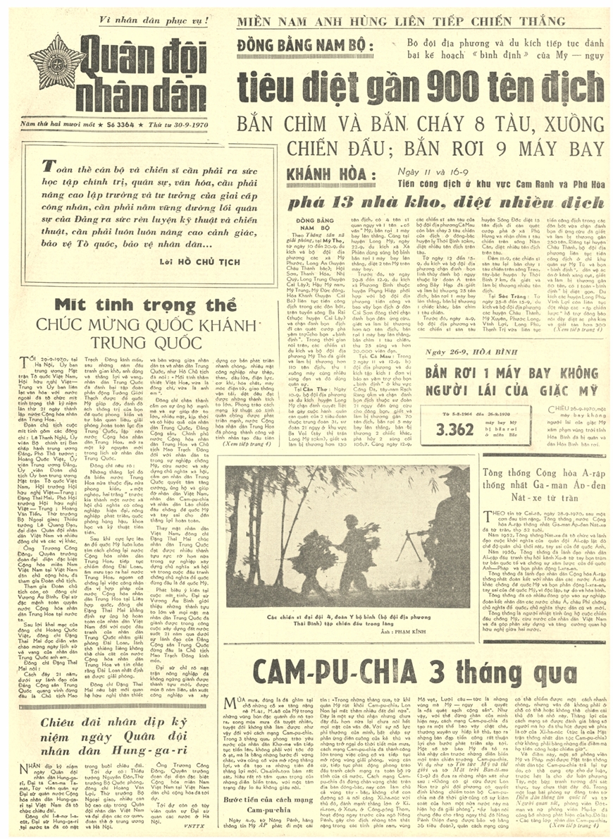 Ngày này năm xưa: 30-9-1964: Bác căn dặn thanh niên phải biết kết hợp giữa học tập và rèn luyện