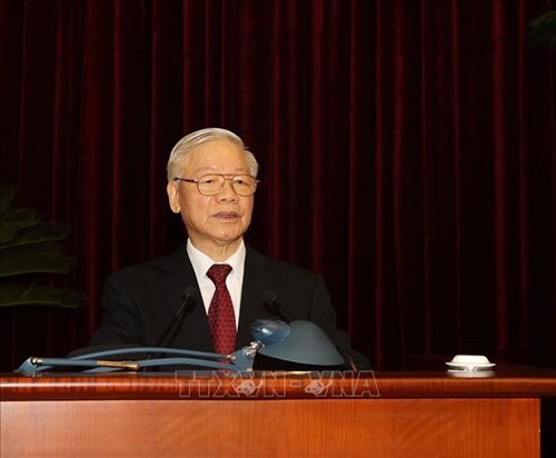 Tổng Bí thư Nguyễn Phú Trọng chủ trì Hội nghị lần thứ tư Ban Chấp hành Trung ương Đảng khóa XIII