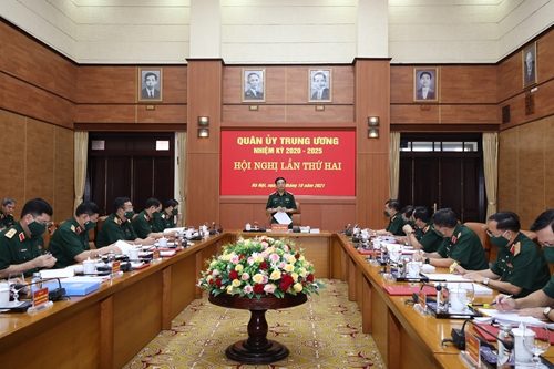 Đại tướng Phan Văn Giang chủ trì Hội nghị Quân ủy Trung ương nhiệm kỳ 2020-2025 lần thứ hai