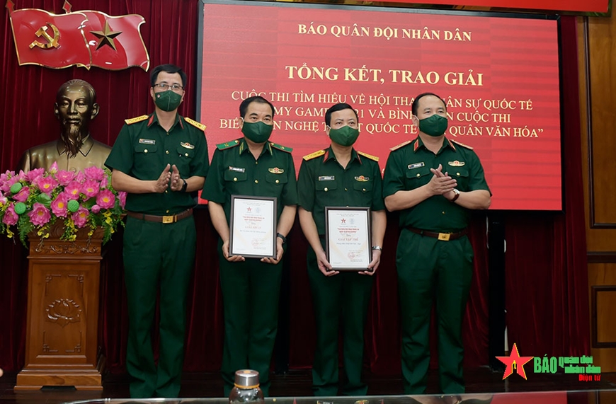 Những hình ảnh tại Lễ trao giải Cuộc thi “Tìm hiểu về Army Games 2021 và Bình chọn trực tuyến Đội tuyển Văn hóa”