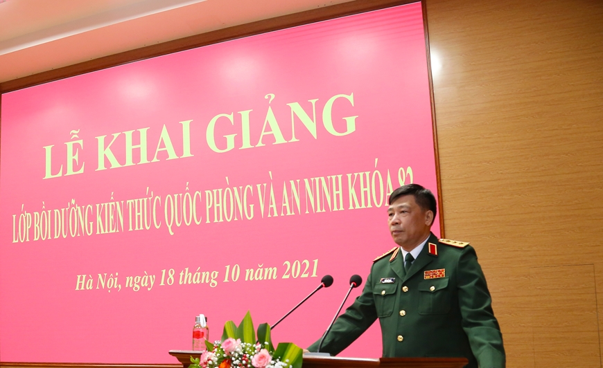 Học viện Quốc phòng khai giảng Lớp bồi dưỡng kiến thức quốc phòng-an ninh khóa 82