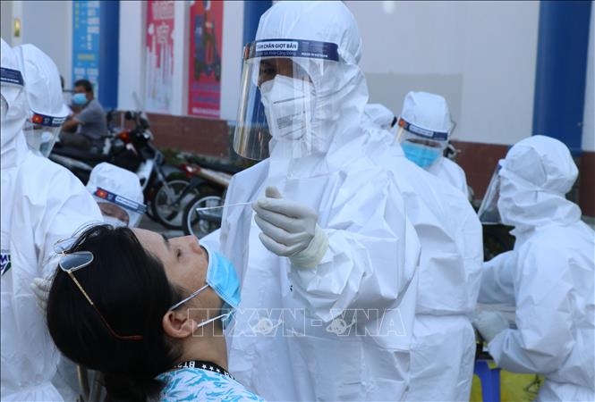 Xét nghiệm Covid-19. Ảnh minh họa: TTXVN