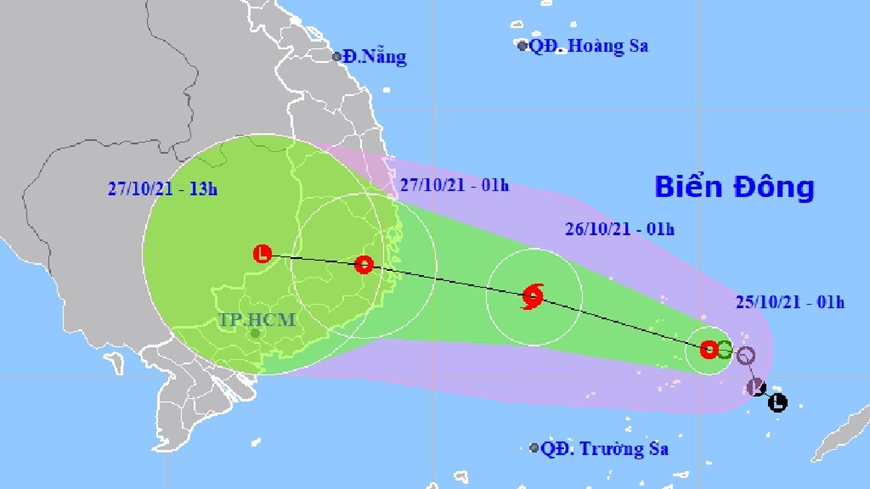 Áp thấp nhiệt đới tăng cấp, có khả năng mạnh lên thành bão