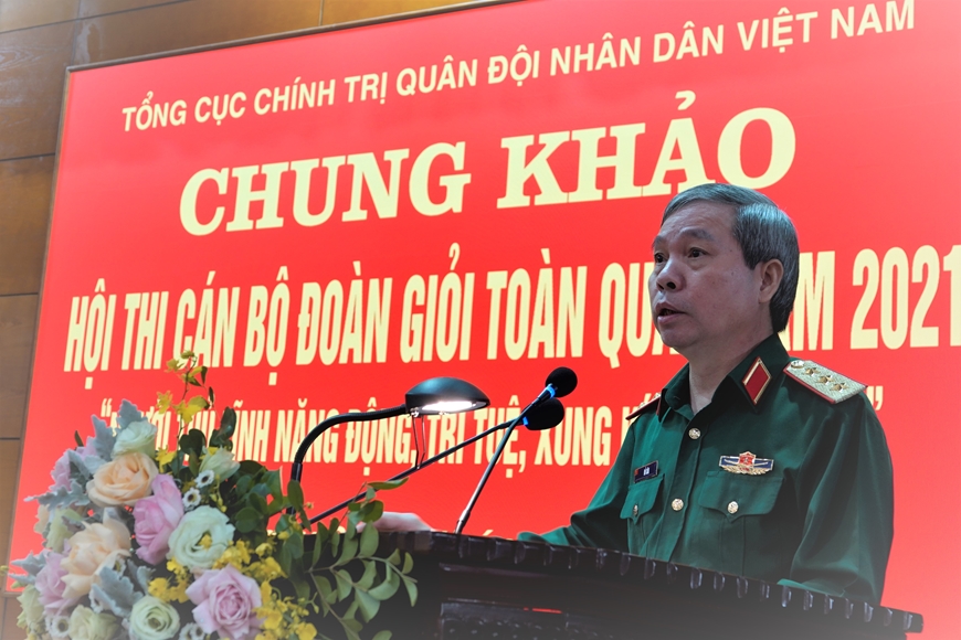 Chung khảo Hội thi Cán bộ đoàn giỏi toàn quân năm 2021