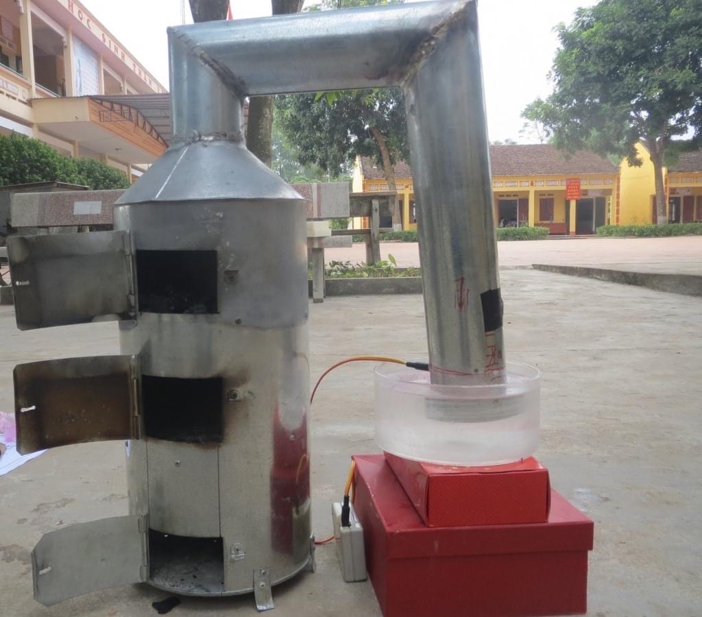 Xử lý rác bằng công nghệ lọc khí đốt qua nước vôi trong