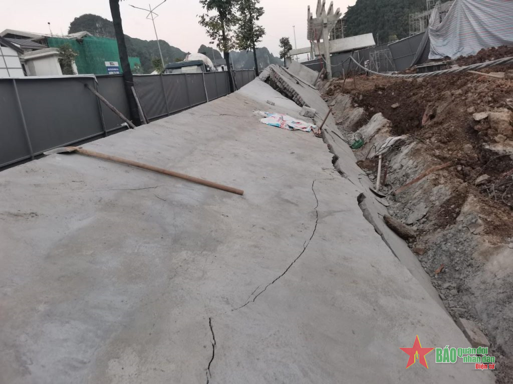 Đổ tường bao tại công trình dự án xây dựng ở Cẩm Phả, Quảng Ninh