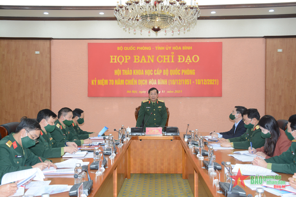 Họp Ban Chỉ đạo Hội thảo khoa học kỷ niệm 70 năm Chiến dịch Hòa Bình