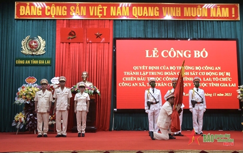 Công an tỉnh Gia Lai công bố quyết định thành lập Trung đoàn Cảnh sát Cơ động
