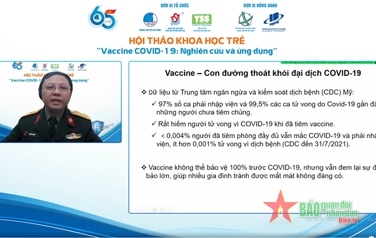 Hội thảo khoa học trẻ “Vắc xin Covid – 19: Nghiên cứu và ứng dụng”