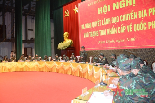 Tỉnh Nam Định khai mạc diễn tập khu vực phòng thủ năm 2021