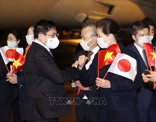 Thủ tướng Chính phủ Phạm Minh Chính tới Tokyo bắt đầu chuyến thăm chính thức Nhật Bản