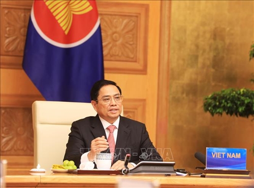 Thủ tướng Phạm Minh Chính dự Hội nghị trực tuyến cấp cao đặc biệt kỷ niệm 30 năm quan hệ đối thoại ASEAN - Trung Quốc