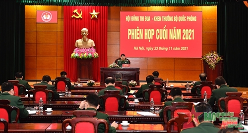 Đại tướng Lương Cường chủ trì phiên họp cuối năm Hội đồng Thi đua-Khen thưởng Bộ Quốc phòng