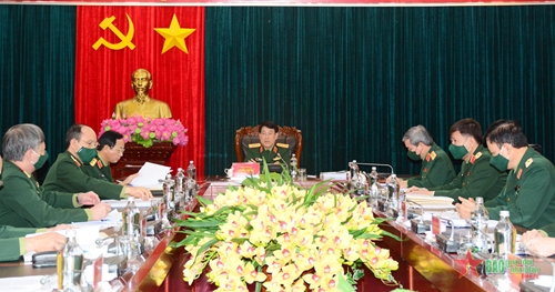 Đại tướng Lương Cường chủ trì Hội nghị Ban chủ nhiệm Tổng cục Chính trị