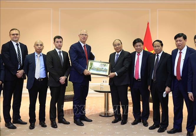 Chủ tịch nước Nguyễn Xuân Phúc tiếp lãnh đạo các doanh nghiệp hàng đầu của Nga