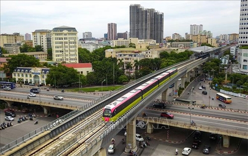 Tuyến đường sắt đô thị Nhổn - ga Hà Nội chạy thử tàu với tốc độ tối đa