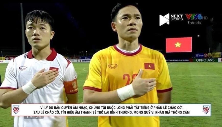 Quốc ca bị ngắt tiếng vì lý do bản quyền trong trận bóng đá Việt Nam-Lào: Cần xử lý kịp thời