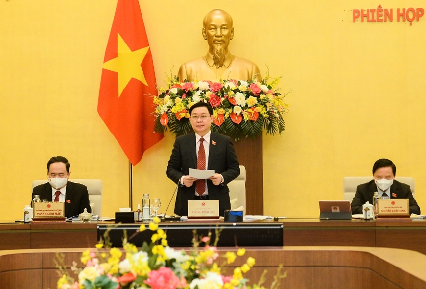 Chủ tịch Quốc hội Vương Đình Huệ phát biểu khai mạc Phiên họp thứ Sáu của Ủy ban Thường vụ Quốc hội Khai mạc Phiên họp thứ 6 của Ủy ban Thường vụ Quốc hội: Chuẩn bị cho kỳ họp bất thường của Quốc hội