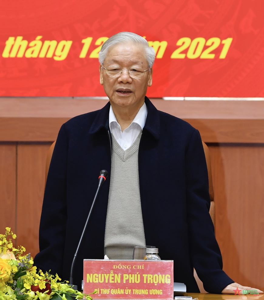 Tổng Bí thư Nguyễn Phú Trọng chủ trì Hội nghị lần thứ ba Quân ủy Trung ương nhiệm kỳ 2020-2025