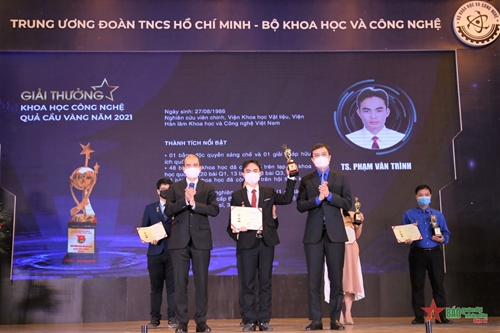 Trung ương Đoàn TNCS Hồ Chí Minh trao Giải thưởng Quả cầu vàng trong lĩnh vực khoa học công nghệ