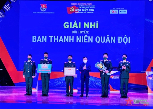 Thanh niên Quân đội giành giải nhì Cuộc thi trực tuyến tìm hiểu Nghị quyết Đại hội XIII của Đảng