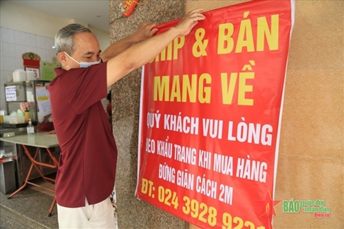 Hà Nội: Quận Hai Bà Trưng áp dụng quy định hàng quán bán hàng mang về


