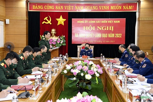 Đại tướng Lương Cường dự, chỉ đạo Hội nghị Đảng ủy Cảnh sát biển Việt Nam