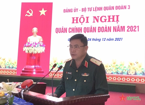 Đảng ủy - Bộ Tư lệnh Quân đoàn 3 tổ chức Hội nghị Quân chính năm 2021